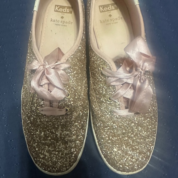 Kate Spade Klitter Keds. Pink 8.5 - Picture 3 of 5